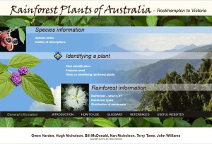 Rainforest Plants of Australia – Interactive Identification Key – USB